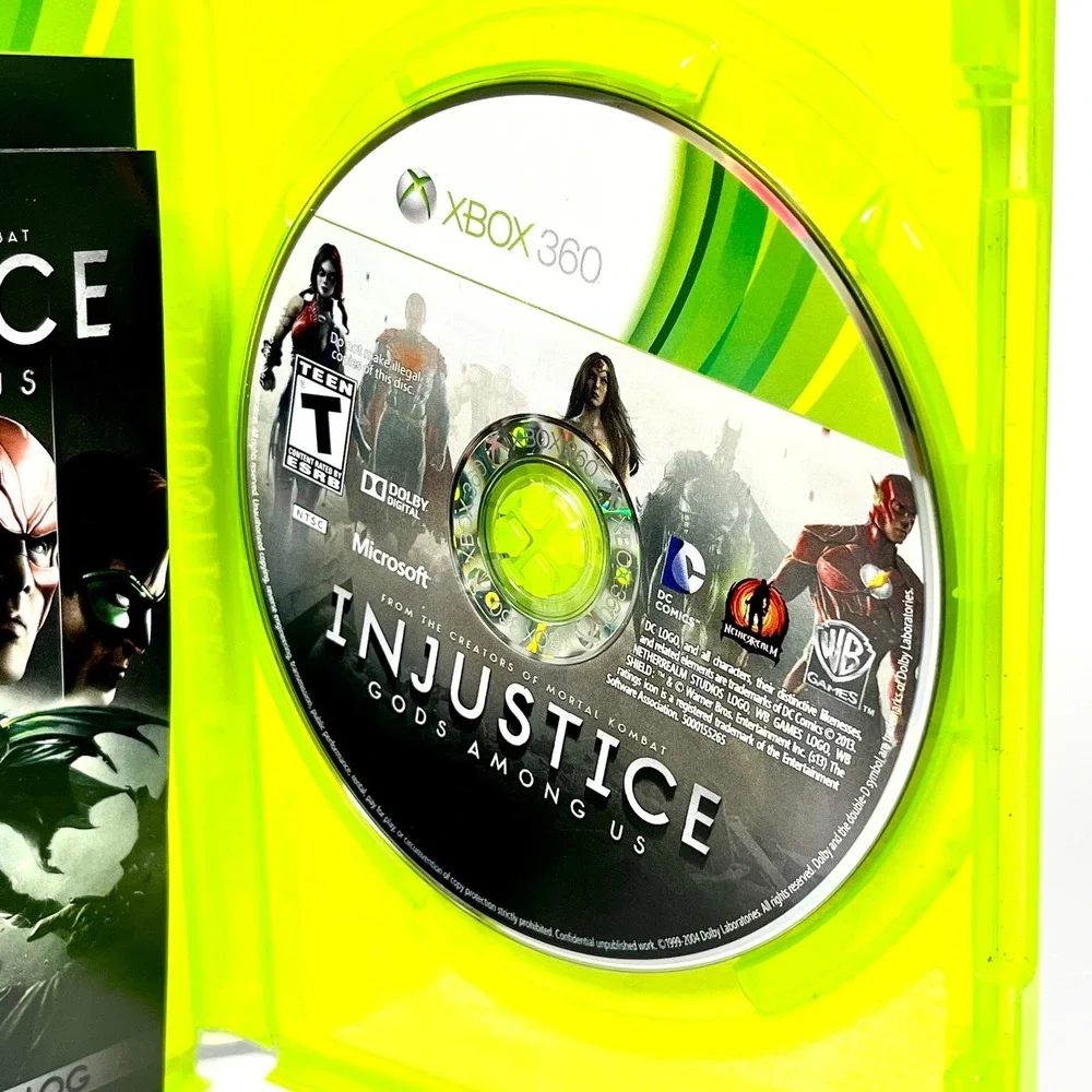 Injustice Gods Among Us Microsoft Xbox 360 Fighting Game DC Comics CIB Tested